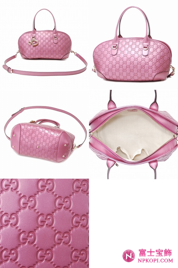 GUCCI/グッチ 2012年春夏新作HEART BITチャーム付きバンブーディテールハンドバッグ 269955 AHB1G 5517 